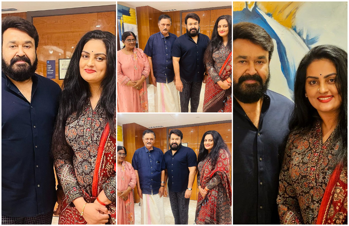 suchithra with lalettan (1)