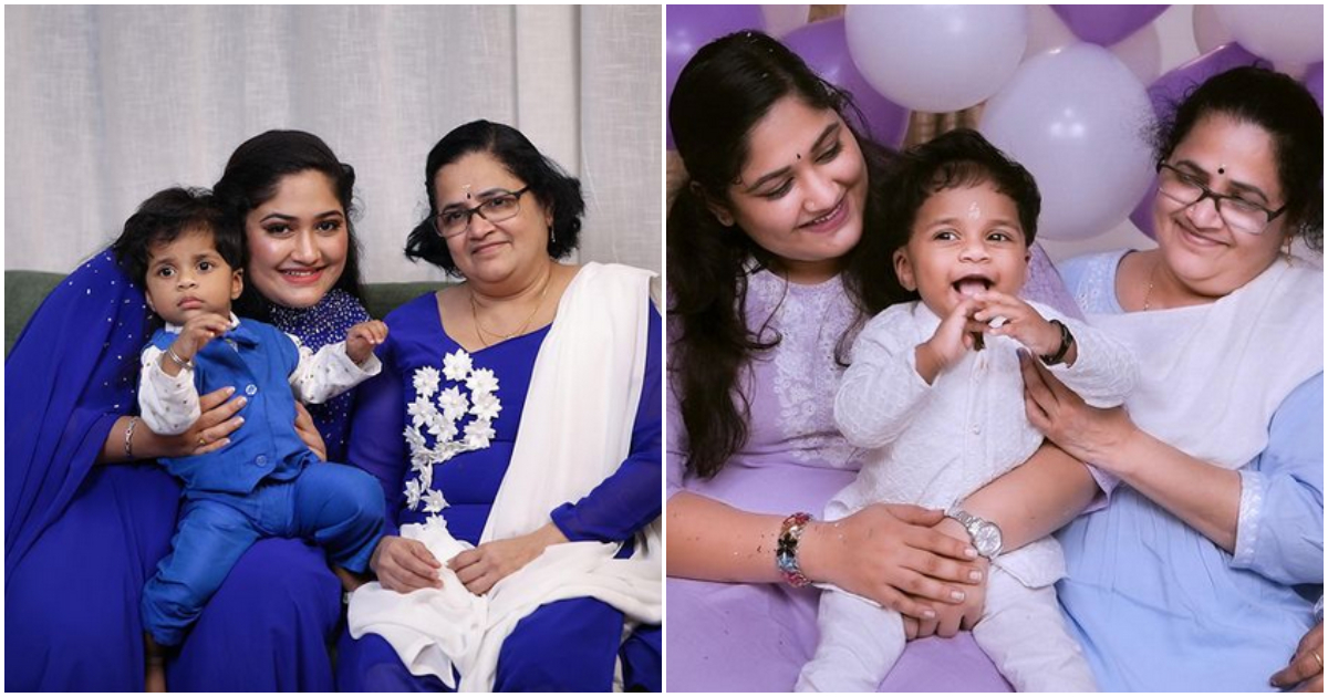 Actress Anusree Son Birthday Celebration Viral