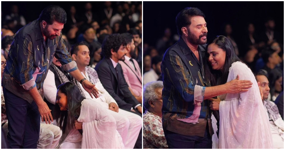 Vincy Aloshious Blessed Moment With Mammootty At Filmfare Award Function Shared Pics