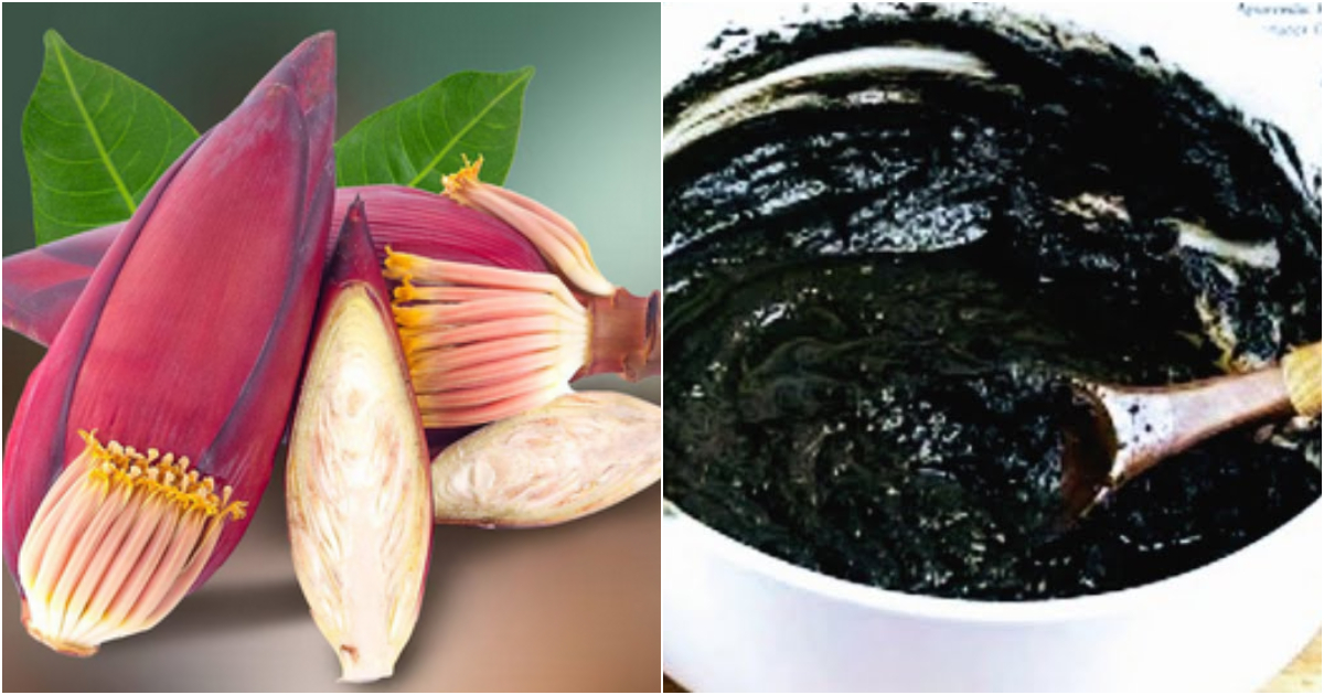 Natural hair dye Using Banana Flower At Home